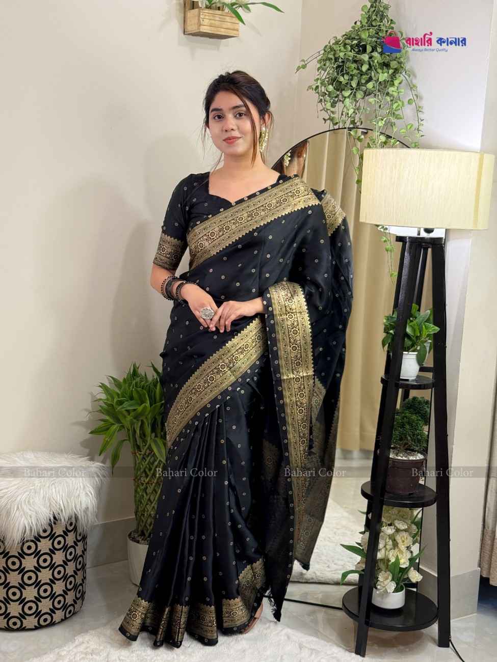 প্রিমিয়াম বাহারি সফট সিল্ক শাড়ি – জাপানি সেগমেন্ট (code-702) - Image 3